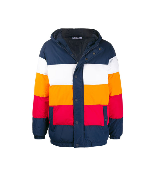 Giovanni Colour Block Peacot Puffa Jacket