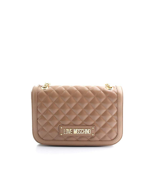 Borsa Quilted Nappa Pu - Cammello