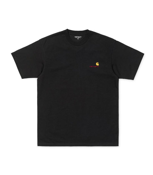 S/S American Script T-Shirt - Black