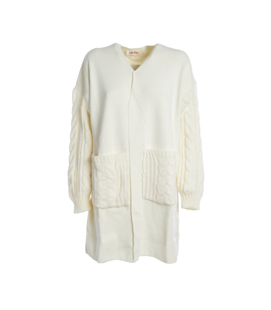 Cappotto Tasche - Panna