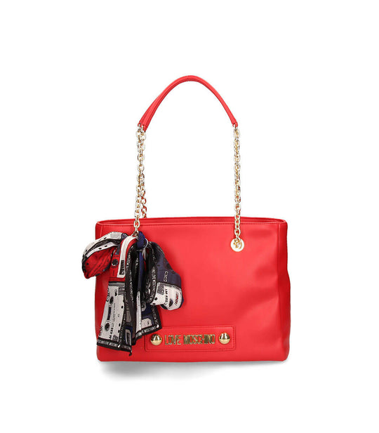 Borsa Small Grain Pu - Rosso