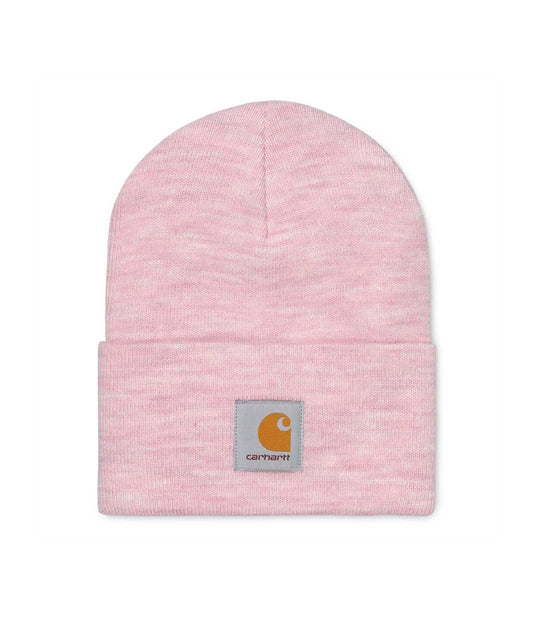Acrylic Watch Hat - Frosted Pink Heather