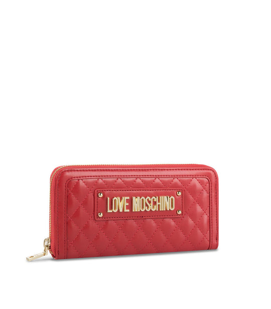 Portafoglio Quilted Nappa Pu - Rosso