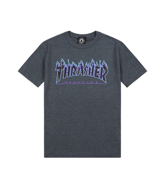 Thrasher Flame T-Shirt - Dark Heather