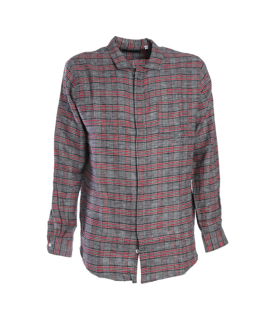 Pablo Shirt With Zip - Grey/Orange