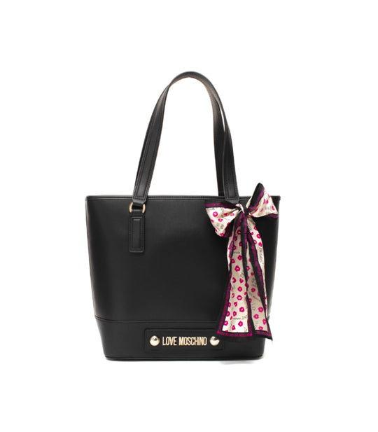 Borsa Natural Grain Pu - Nero