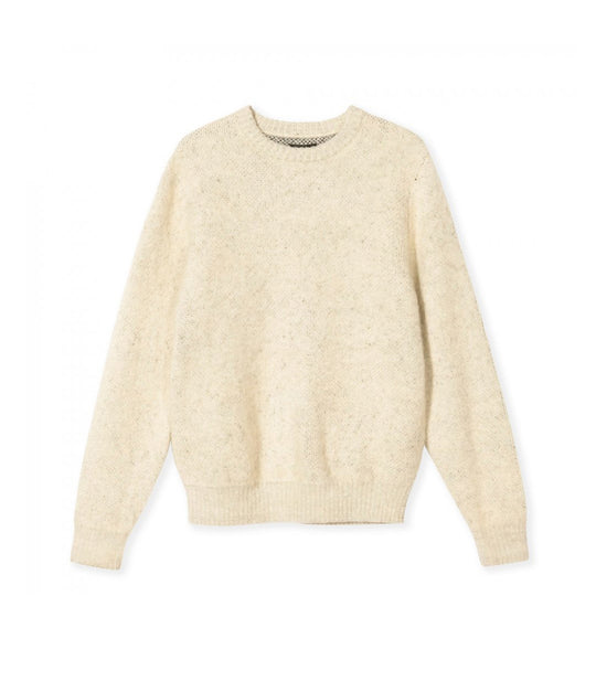8 Ball Hvy Brushed Mohair Swtr - Cream