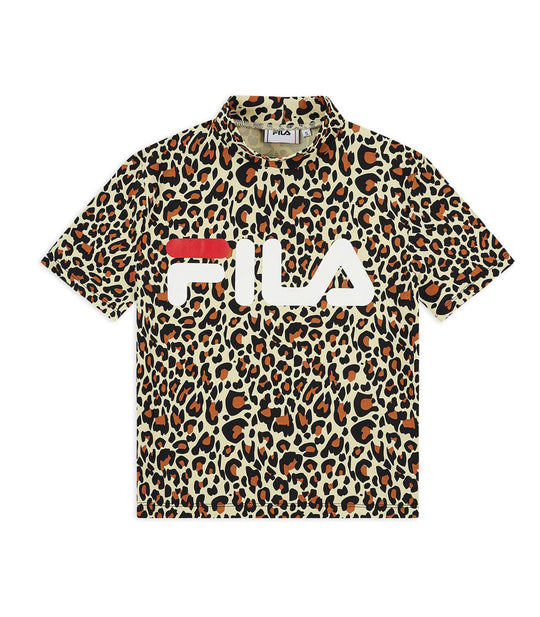 Women Avery Aop Turtle Tee - Allover Leo Print