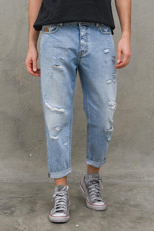 Jeans Chiaro Rotto Campione