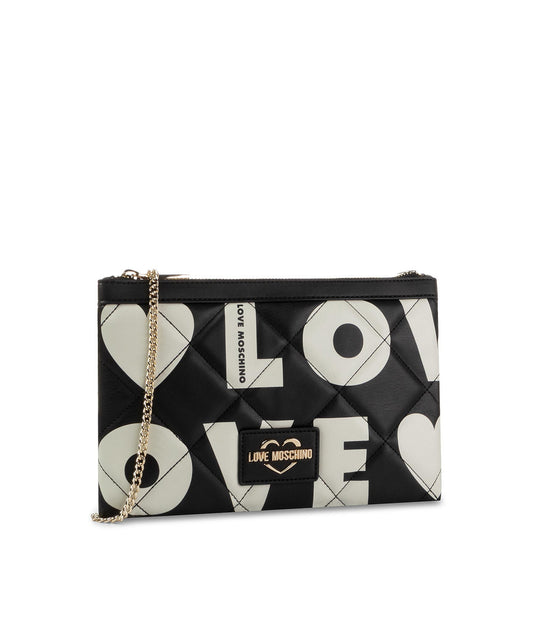 Borsa Matt Nappa Pu Mix - Nero