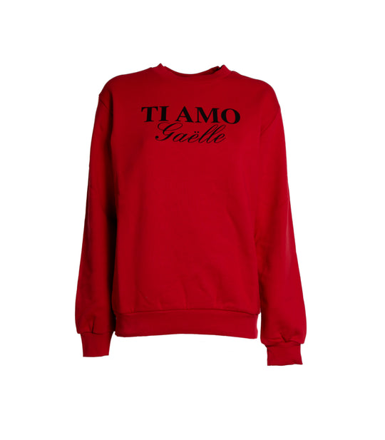 Maglia Felpa G/C M/L + Stampa - Rosso
