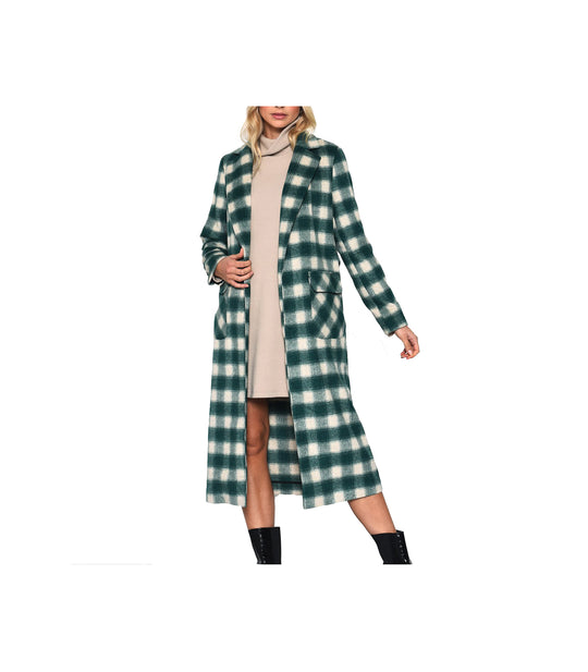 Ladies Coat - Green Check