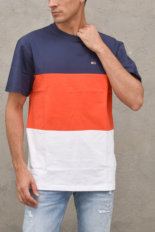 Tjm Classic Color Block Tee - Horizon Multi