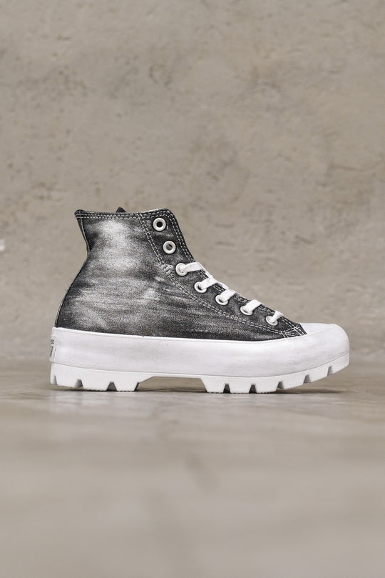 Ctas Lugged Ltd Hi - Black Silver Splashed