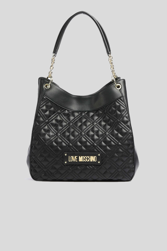 Borsa Quilted Pu - Nero       30 x 29 x 10 cm