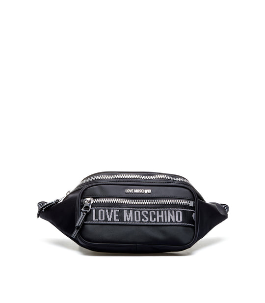 Marsupio Nylon + Pu - Nero