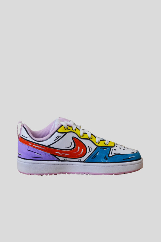 Nike Custom Comix Multicolor Swoosh Orange