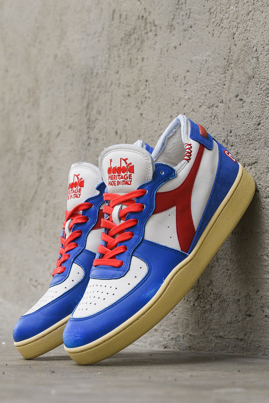 Mi Basket Row Cut Philly 6 - White/Dark Royal