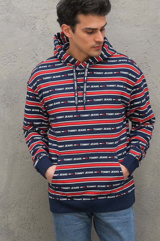 Tjm Branded Stripe Hoodie