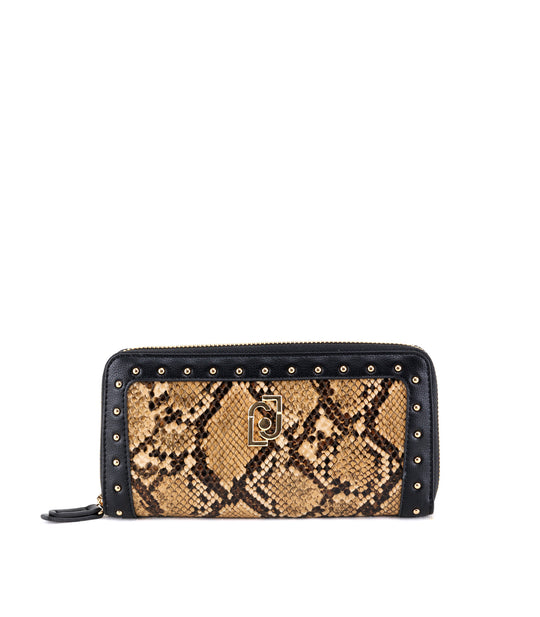 Xl Zip Around - Nero Nuez Reptil