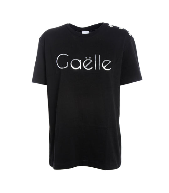 T-Shirt Jersey G/C M/M + Stampa - Nero