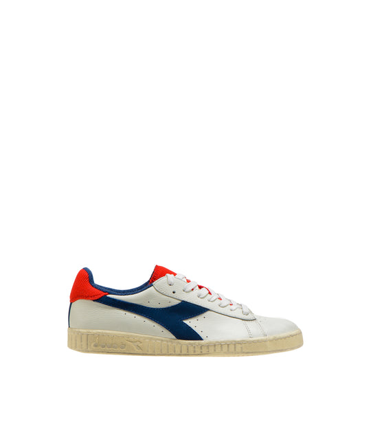 Game L Low Used - White/Blue Dark Denim