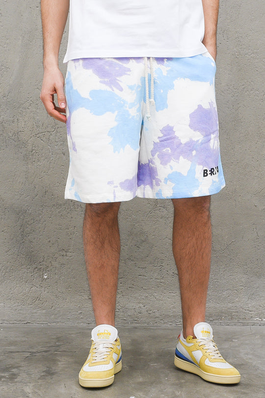 Bermuda Felpa Over Tie Dye Stampa Berna