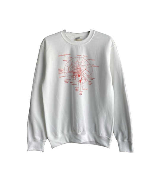Brain Crewneck Sweatshirt - White