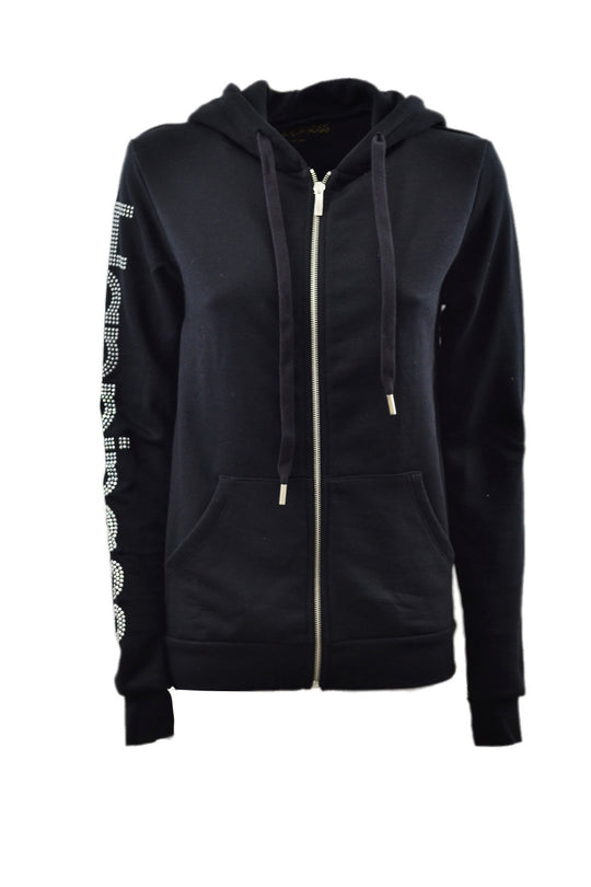 ZIP_STRASS - BLACK