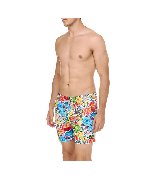 Microfiber Printed Short