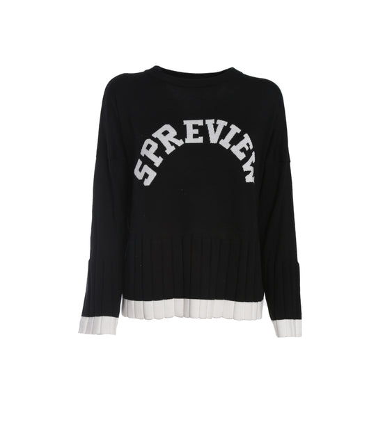 Kalara Knitted Sweater - Black