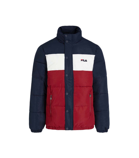 Men Puff Jacket - Blue Red White