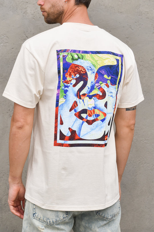 Obey Statue Icon Classic  Tee - Cream