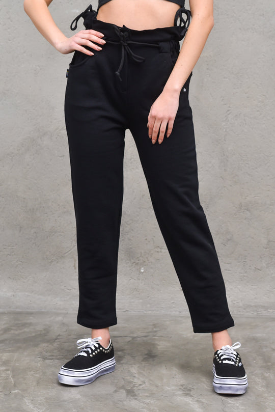 Candy Waist Sweatpants - Black