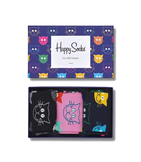 Mixed Cat Socks Gift Set