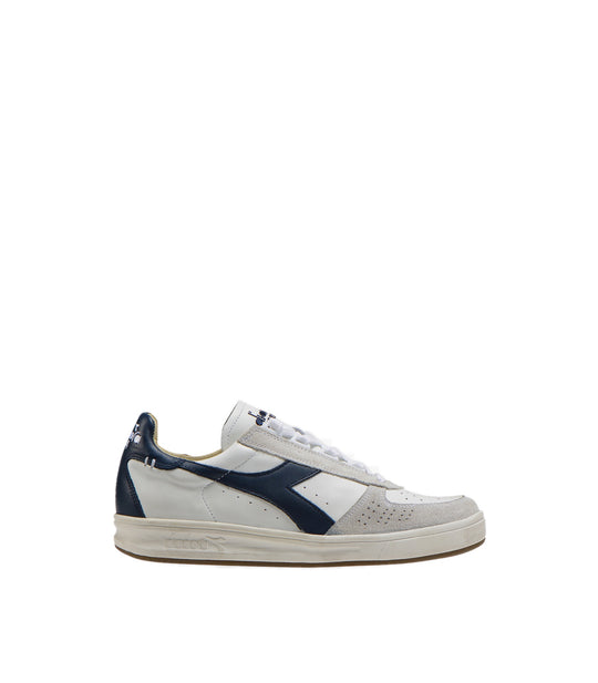 B Elite H Leather Dirty - White/Blue Denim
