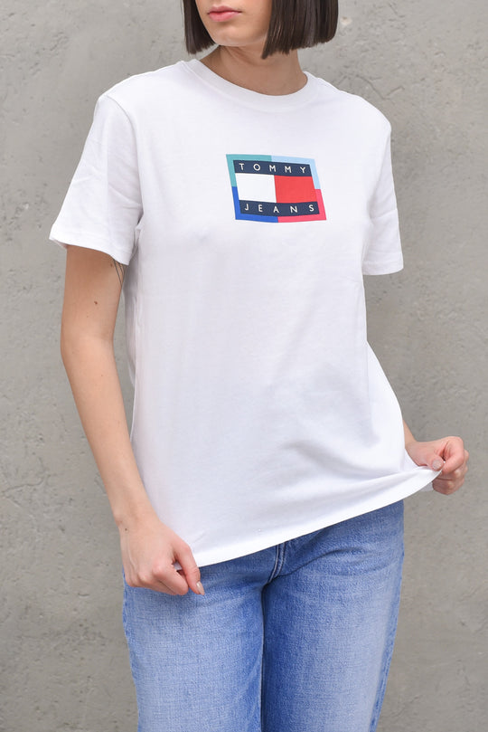 Tjm Relaxed Multi Flag Tee - White