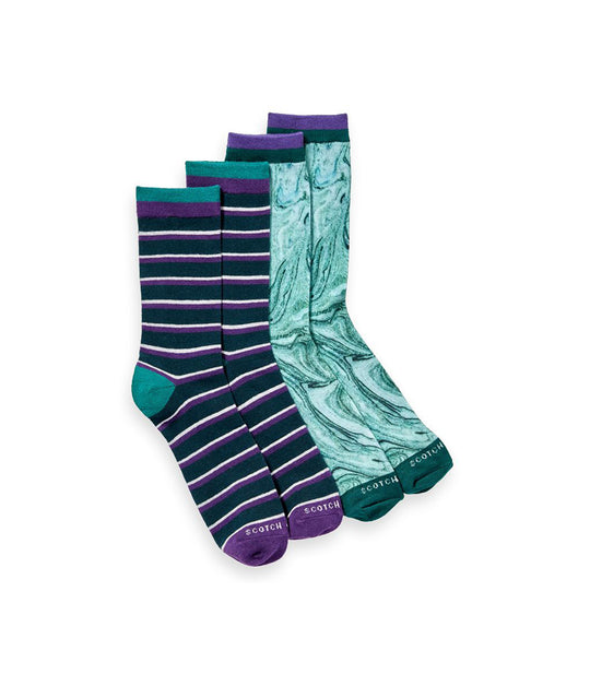 Cotton Blend Socks In Seasonal Patterns