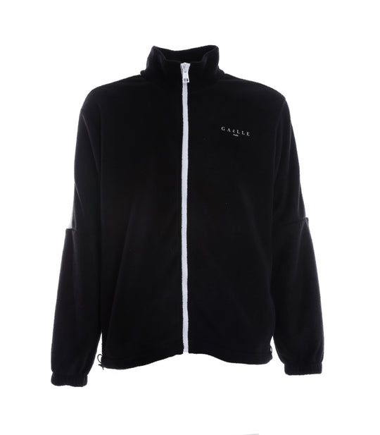 Giubbino Felpa Pile + Stampa - Nero