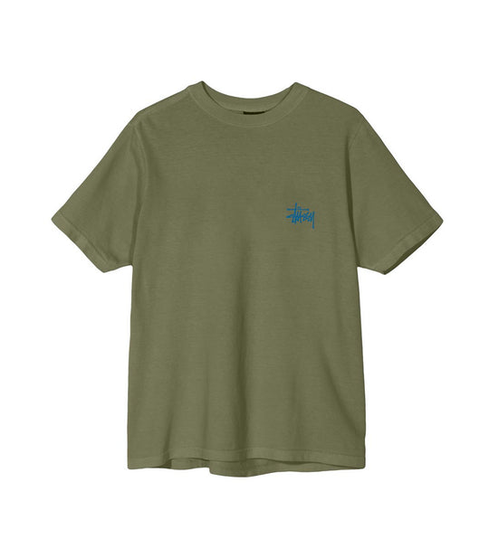 Basic Stussy Pig Dyed Tee - Olive