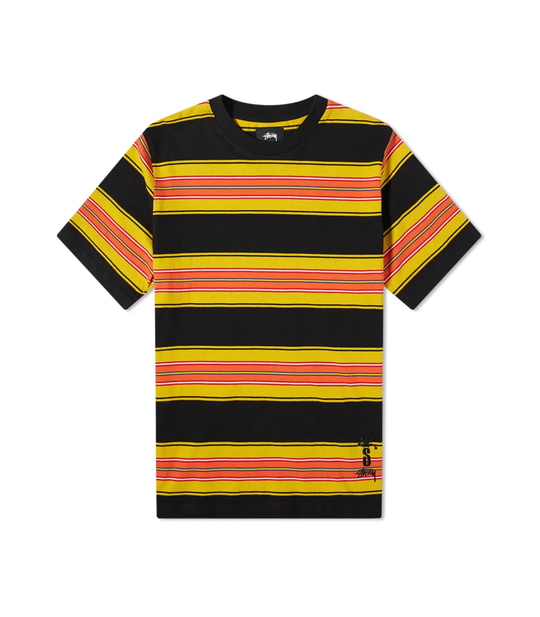 Multi Stripe Crew - Black
