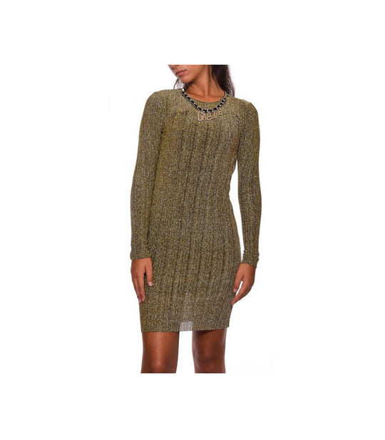 Abito Corto In Lurex - Oro