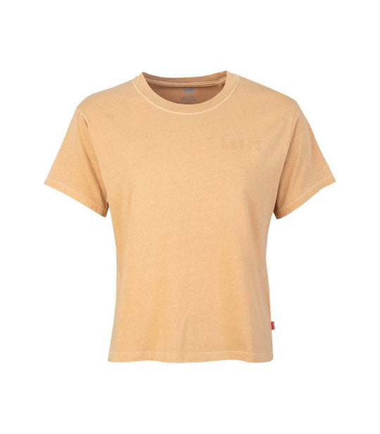 Graphic Varsity Tee - Beige