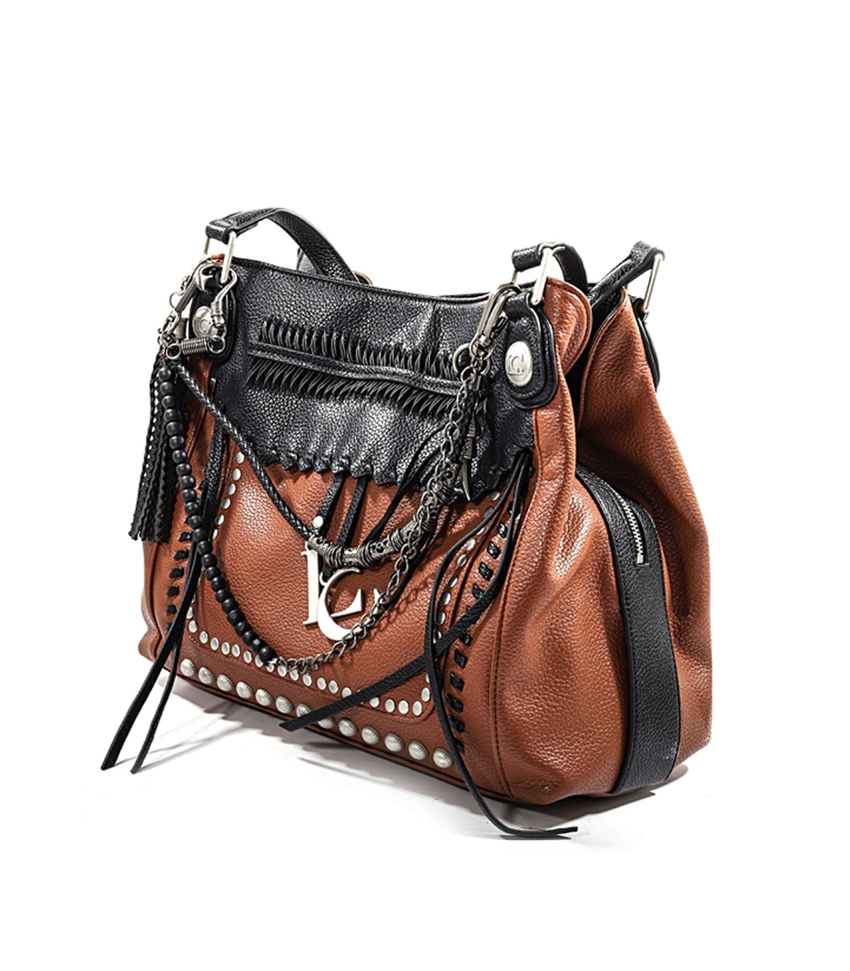 Fishbone Boston Bag Bottalato - Combi Cuoio — 4