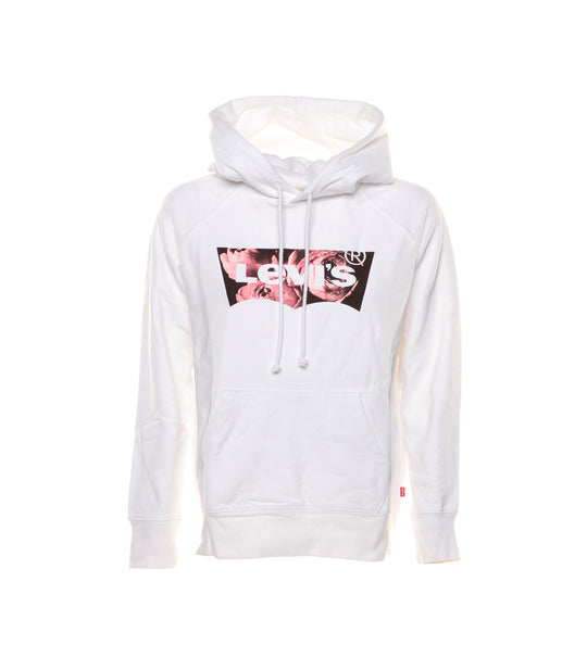 Graphic Sport Hoodie - White