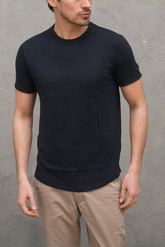 T-shirt Round Bottom - Inchiostro