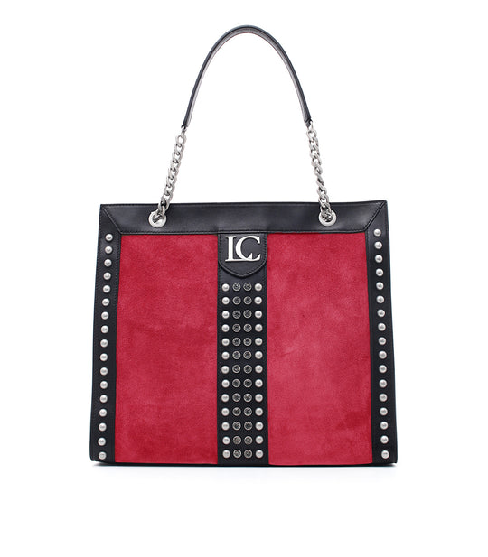 Angel Slim Shopper Suede + Leather - Coral