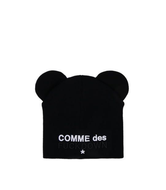 Cappello Lana Con Orecchie - Nero