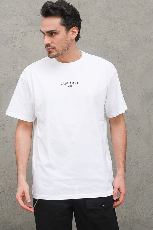 S/s Panic T-shirt - White Blackm