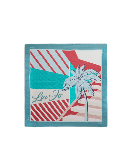 Foulard 120x120 - Nile Blue